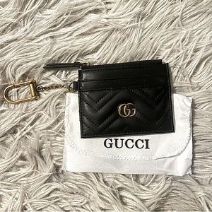 GG MARMONT KEYCHAIN WALLET
